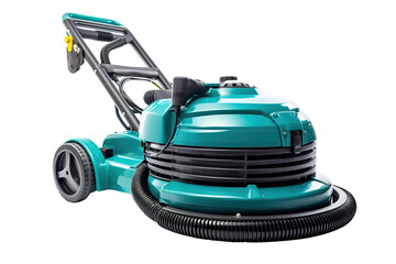 A Teal and Black Powerhouse: A Compact, Wheeled Vacuum Cleaner Ready to Tackle Any Mess on a Clear PNG or White Background.