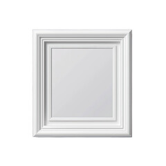 Minimalist empty room with a blank frame