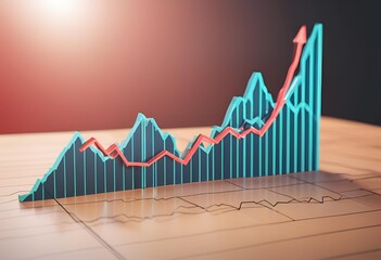 立体的な折れ線グラフ