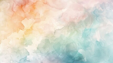 Fototapeta premium A delicate watercolor background with soft, flowing colors blending into each other.