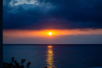 Cloudy sunrise on the Catalan Costa Daurada