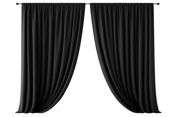 The Velvet Curtain, a Stage Ready for the Spotlight on a Clear PNG or White Background.