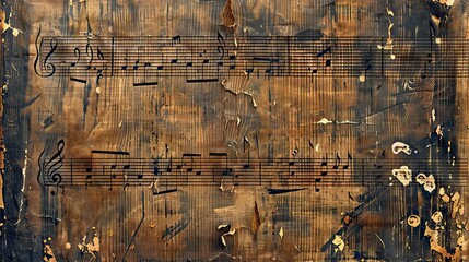 Music notation texture 
