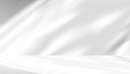 Shadow Leaves overlay on white wall texture background,Abstract Sunlight effect overlay on product presentation,Vector backdrop for studio room and empty floor display mockup on spring, summer banner