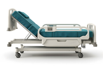 Modern Hospital Bed isolated on white background
