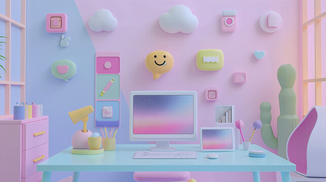 A calming digital background