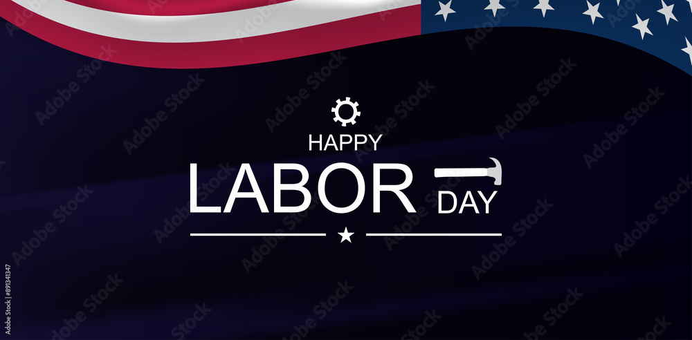 Wall mural usa labor day a day of unity and gratitude