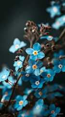 Amazing blue tulip flower wallpaper