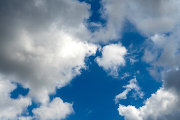 Blue Sky Background and Cloudly