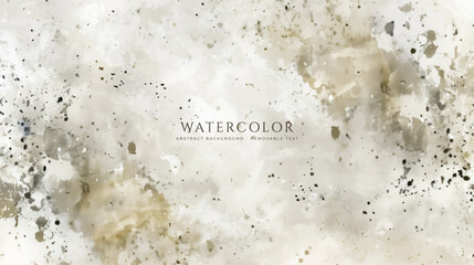 Abstract horizontal watercolor background. Hand drawn vector texture. Brush stroked painting pastel color watercolour