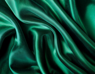 Obraz premium Elegant Emerald Green Velvet Background with a Smooth, Plush Surface