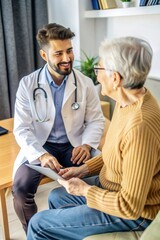 doctor and patient in hospital