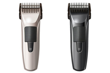 A Pair of Electric Trimmers for Precise Grooming, Ready to Shape Your Style on a Clear PNG or White Background.