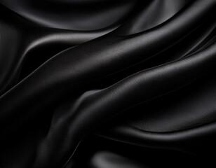 Obraz premium Classic Black Velvet Texture with a Matte Finish and Subtle Shine