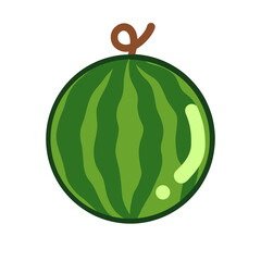 watermelon isolated on white