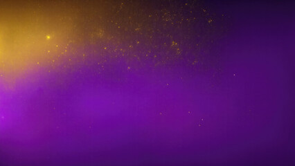 Obraz premium Abstract magic gold dust over Purple Beautiful golden art background