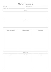 Marketing Planning Page Planner Sheets efficient way to organize & track their marketing activities
