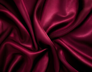 Deep Burgundy Velvet Fabric Texture with a Velvety, Soft Surface