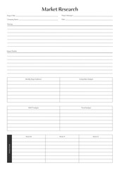 Marketing Planning Page Planner Sheets efficient way to organize & track their marketing activities
