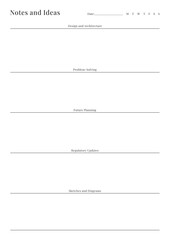 Versatile Generic Planning Pages and Planner Sheets Design Template for daily, weekly, and monthly organization for organizing daily routines and personal goals
