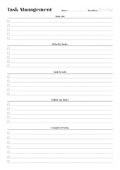 Versatile Generic Planning Pages and Planner Sheets Design Template for daily, weekly, and monthly organization for organizing daily routines and personal goals
