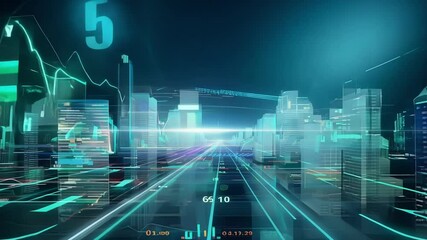 As you walk through the holographic financial district holograms of currency symbols and numbers flicker around you representing the latest exchange rates. - Powered by Adobe