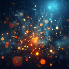 Cosmic Lights: An Abstract Bokeh Wonderland.

