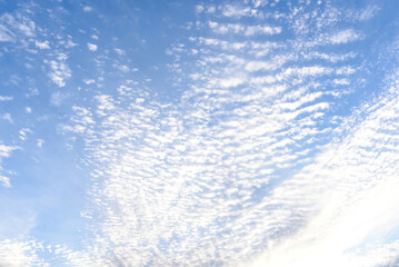white  clouds on a blue sky on a sunny day	