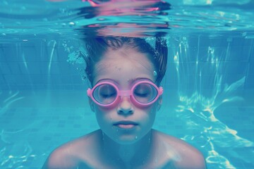 Naklejka premium Peach-colored retro sunglasses. Beautiful simple AI generated image in 4K, unique.