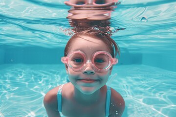 Naklejka premium Peach-colored retro sunglasses. Beautiful simple AI generated image in 4K, unique.