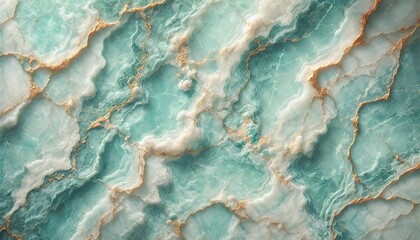 A stunning image showcasing intricate aqua marble textures intertwined with gold veining, representing elegance and sophistication while exuding a natural and serene aesthetic.