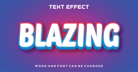 Obraz premium Blazing editable text effect