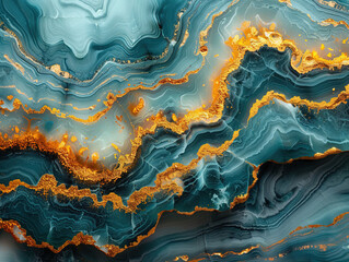 Obraz premium Marble ink abstract art from exquisite original painting for abstract background . Painting was painted on high quality paper texture to create smooth marble background pattern of ombre alcohol ink .