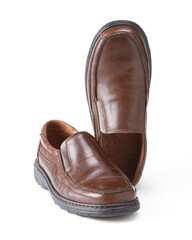 Shoe made in Spain with leather and rubber sole.