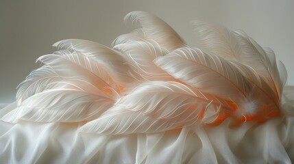 Ethereal Silk-like Material Art Forms with Radiant Light