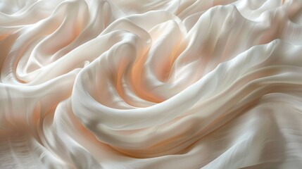 Ethereal Silk-like Material Art Forms with Radiant Light