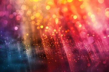 Obraz premium Vibrant Abstract Background with Colorful Bokeh Effects