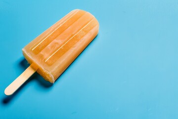 Object - Soap with Colorful ice cream shape with Yellow pastel color background. Beautiful simple AI generated image in 4K, unique.