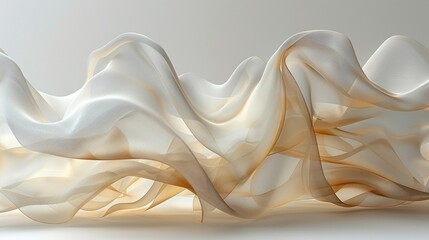 Soft Gradient Textile Flow Patterns with Color Transitions