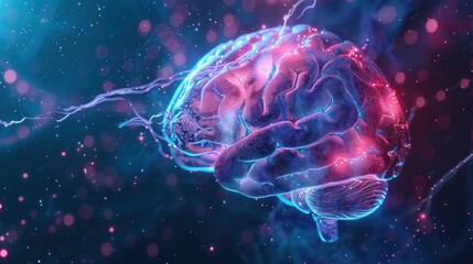 Fototapeta premium Glowing Brain