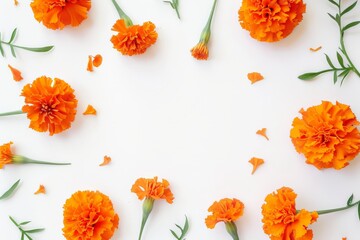 Obraz premium This is a close-up of a beautiful, orange coloured flower. This was generated using synthetic intelligence. Beautiful simple AI generated image in 4K, unique.