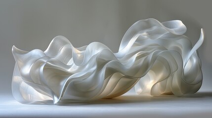 Soft Gradient Textile Flow Patterns with Color Transitions