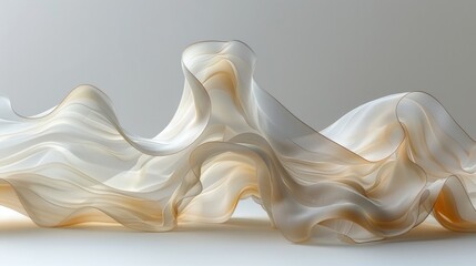 Soft Gradient Textile Flow Patterns with Color Transitions