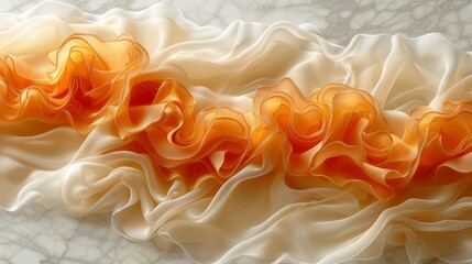 Soft Gradient Textile Flow Patterns with Color Transitions