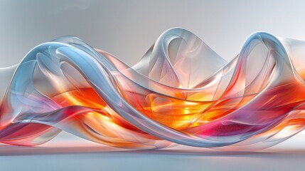 Soft Gradient Textile Flow Patterns with Color Transitions