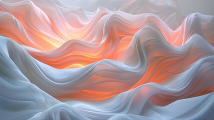 Soft Gradient Textile Flow Patterns with Color Transitions