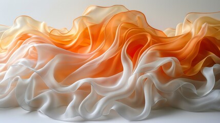 Soft Gradient Textile Flow Patterns with Color Transitions
