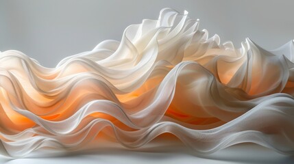 Soft Gradient Textile Flow Patterns with Color Transitions