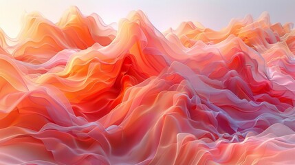 Soft Gradient Textile Flow Patterns with Color Transitions