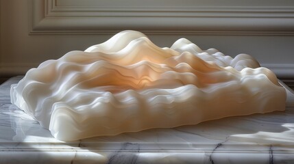 Soft Gradient Textile Flow Patterns with Color Transitions